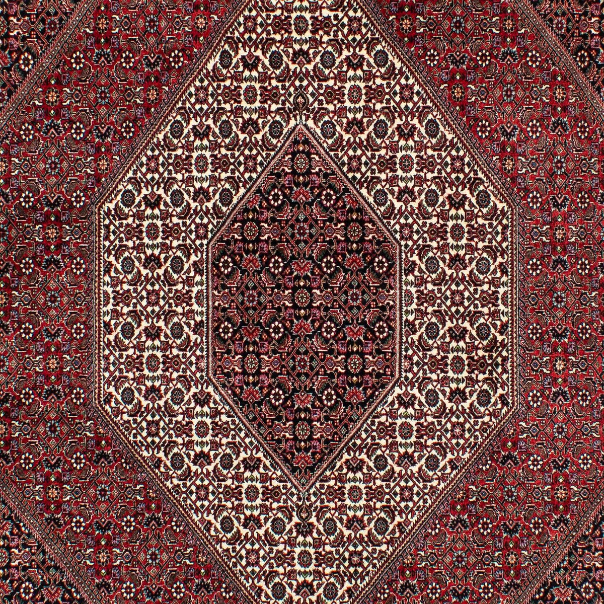 Tapis persan - Bidjar - 305 x 203 cm - rouge foncé