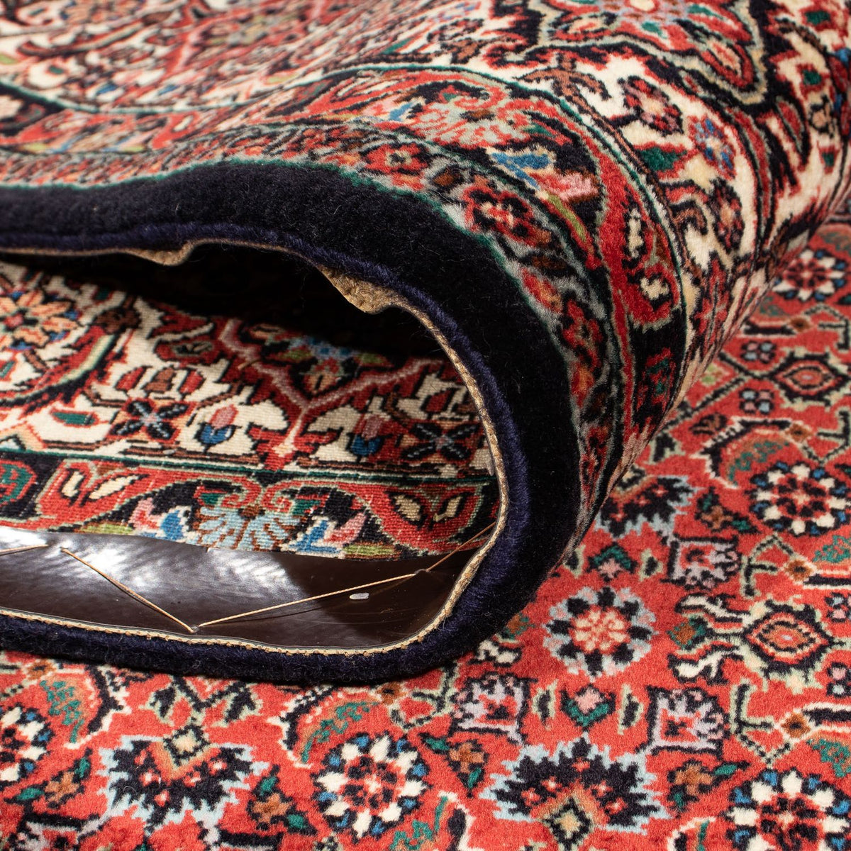 Tapis persan - Bidjar - 307 x 208 cm - rouge foncé