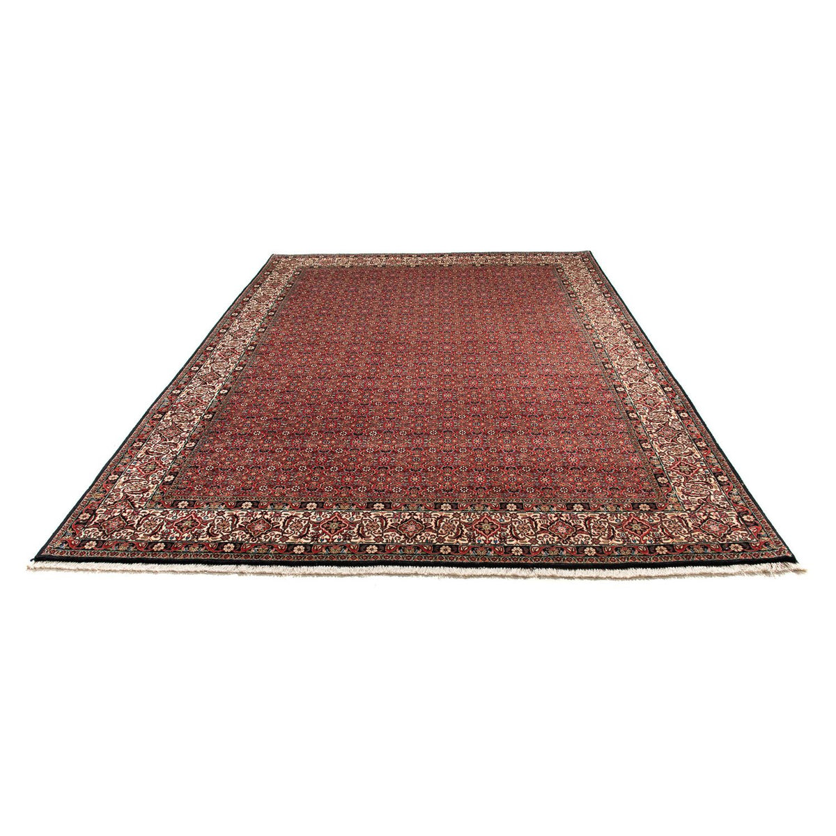 Tapis persan - Bidjar - 307 x 208 cm - rouge foncé
