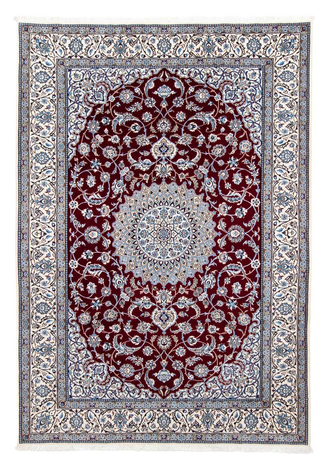 Tapis persan - Nain - Royal - 288 x 202 cm - rouge foncé