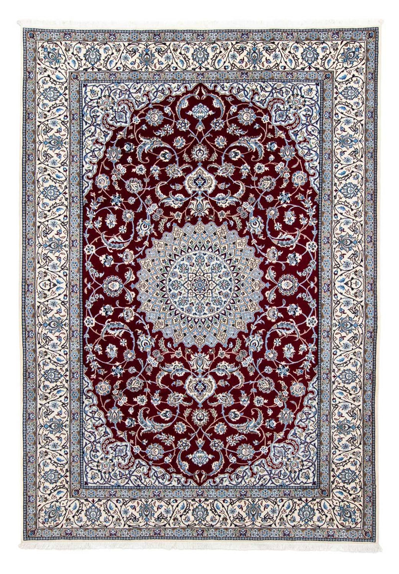 Tapis persan - Nain - Royal - 288 x 202 cm - rouge foncé