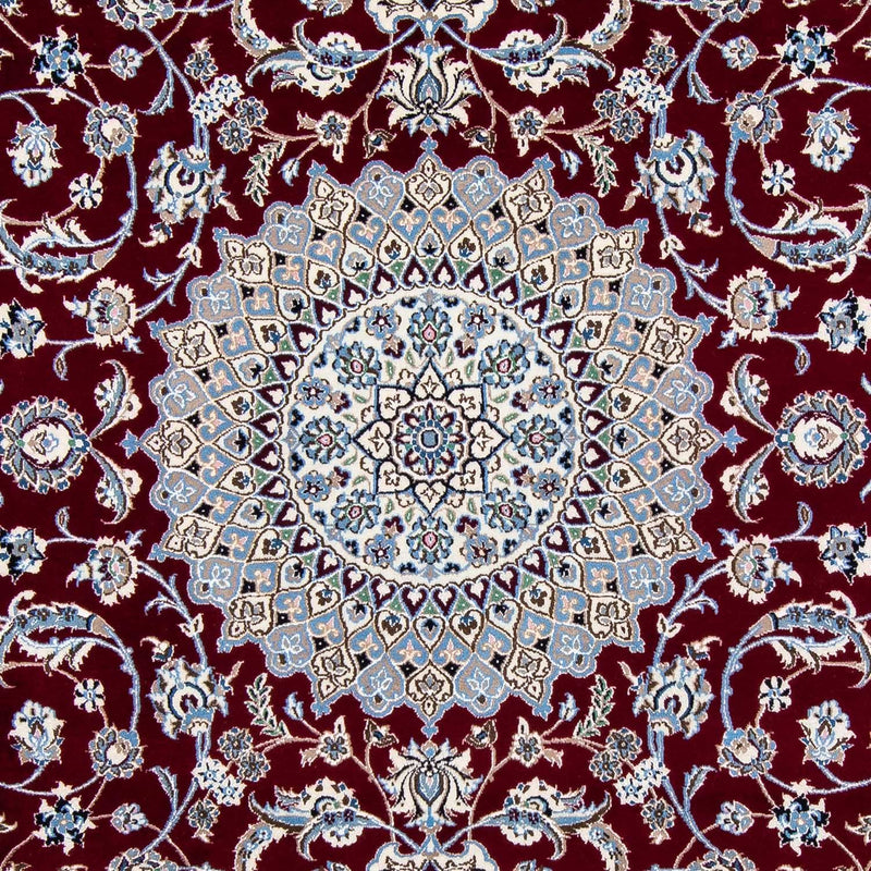 Tapis persan - Nain - Royal - 288 x 202 cm - rouge foncé