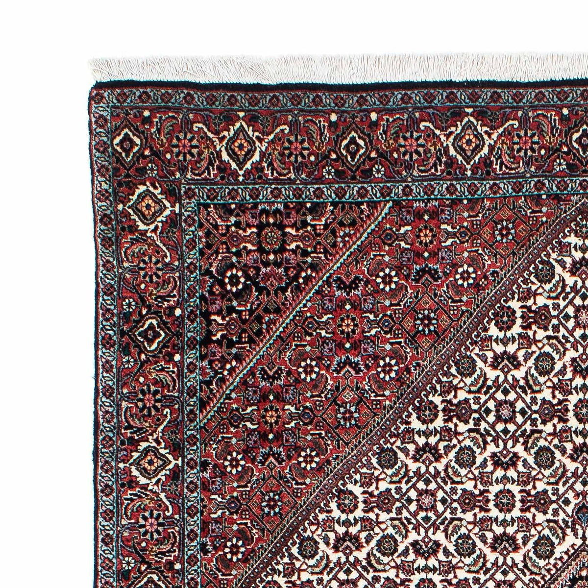 Tapis de couloir Tapis persan - Bidjar - 221 x 128 cm - beige