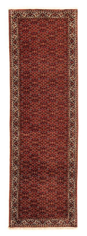 Tapis de couloir Tapis persan - Bidjar - 293 x 84 cm - rouge foncé