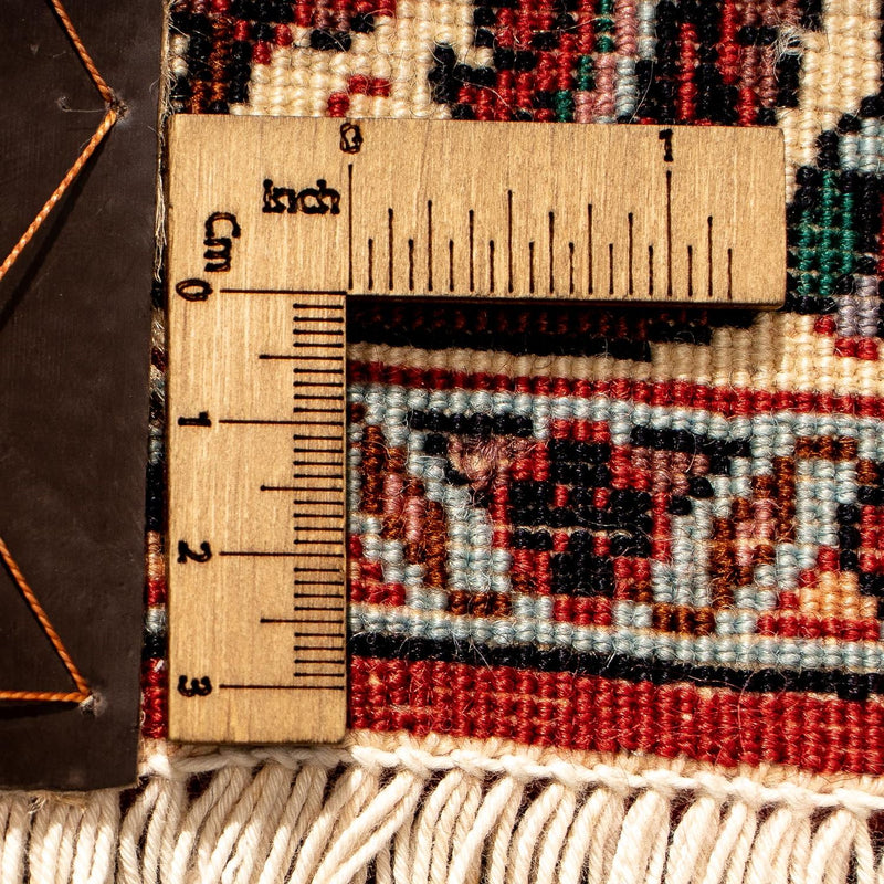 Tapis de couloir Tapis persan - Bidjar - 293 x 84 cm - rouge foncé