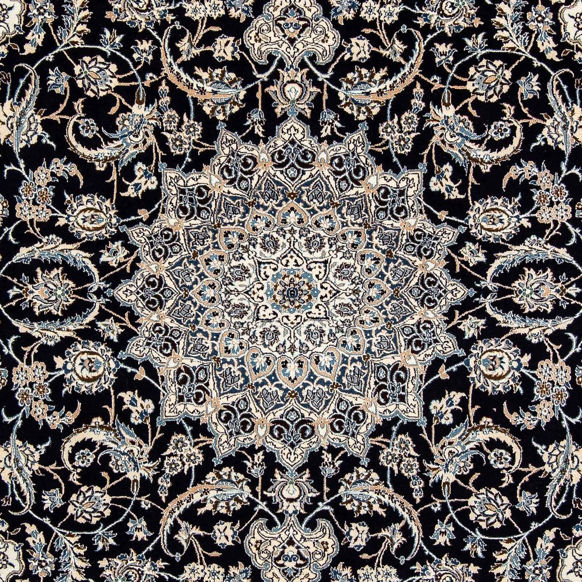 Tapis persan - Nain - Premium - 301 x 201 cm - bleu foncé