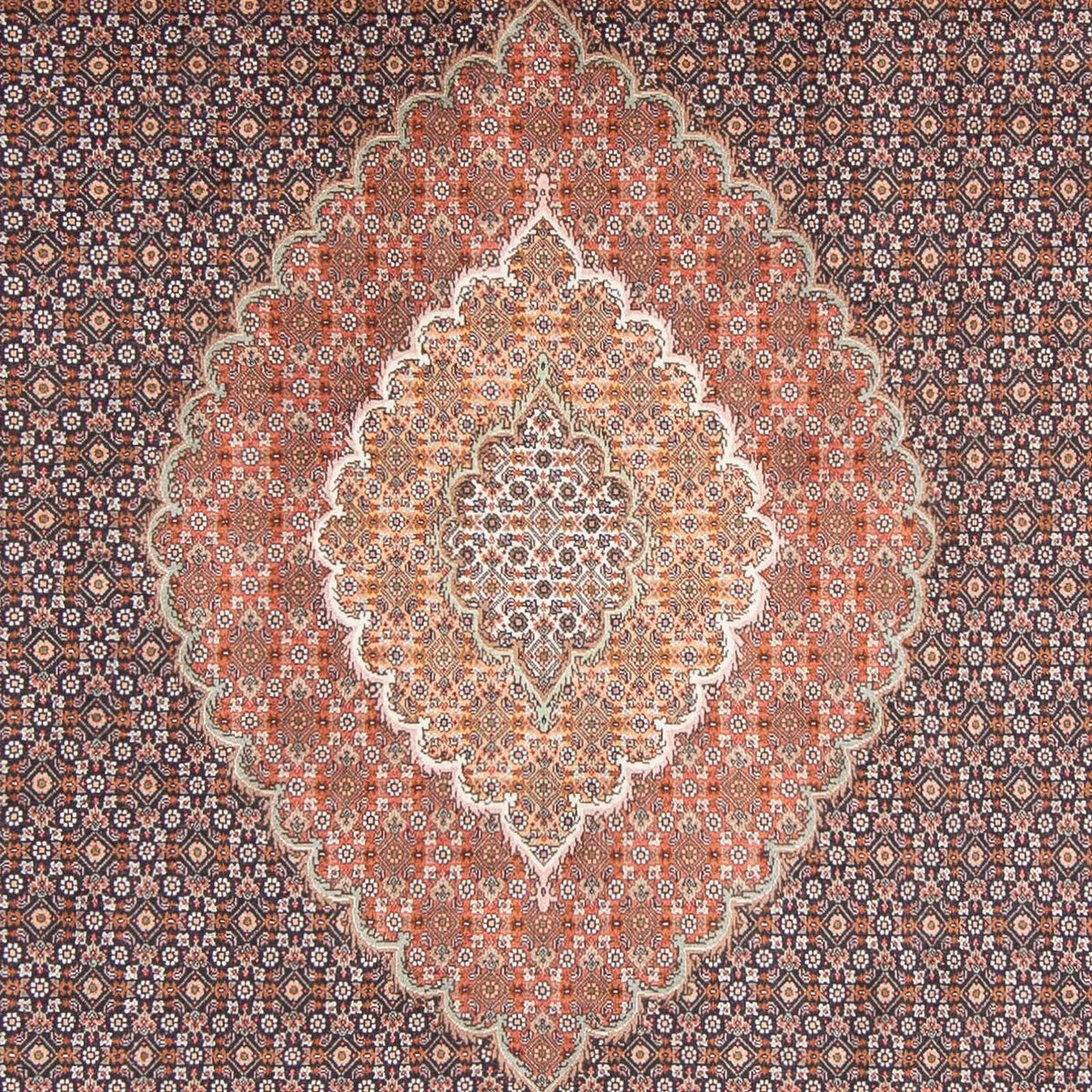 Tapis persan - Tabriz - 310 x 202 cm - bleu foncé