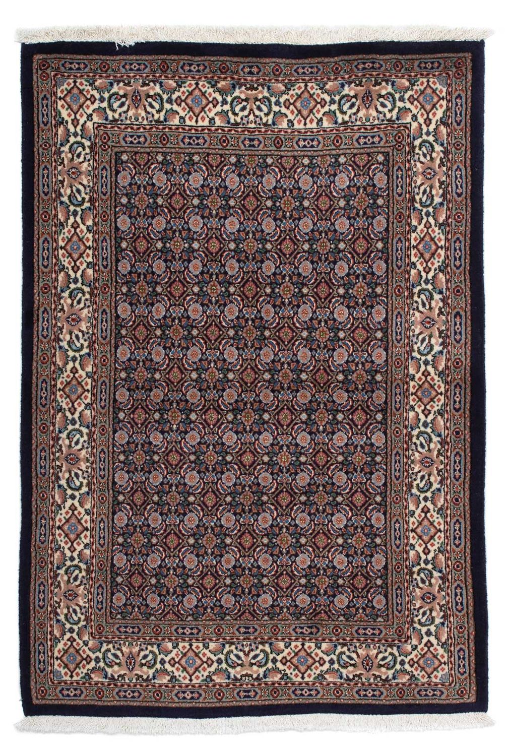 Tapis persan - Classique - 146 x 99 cm - bleu foncé