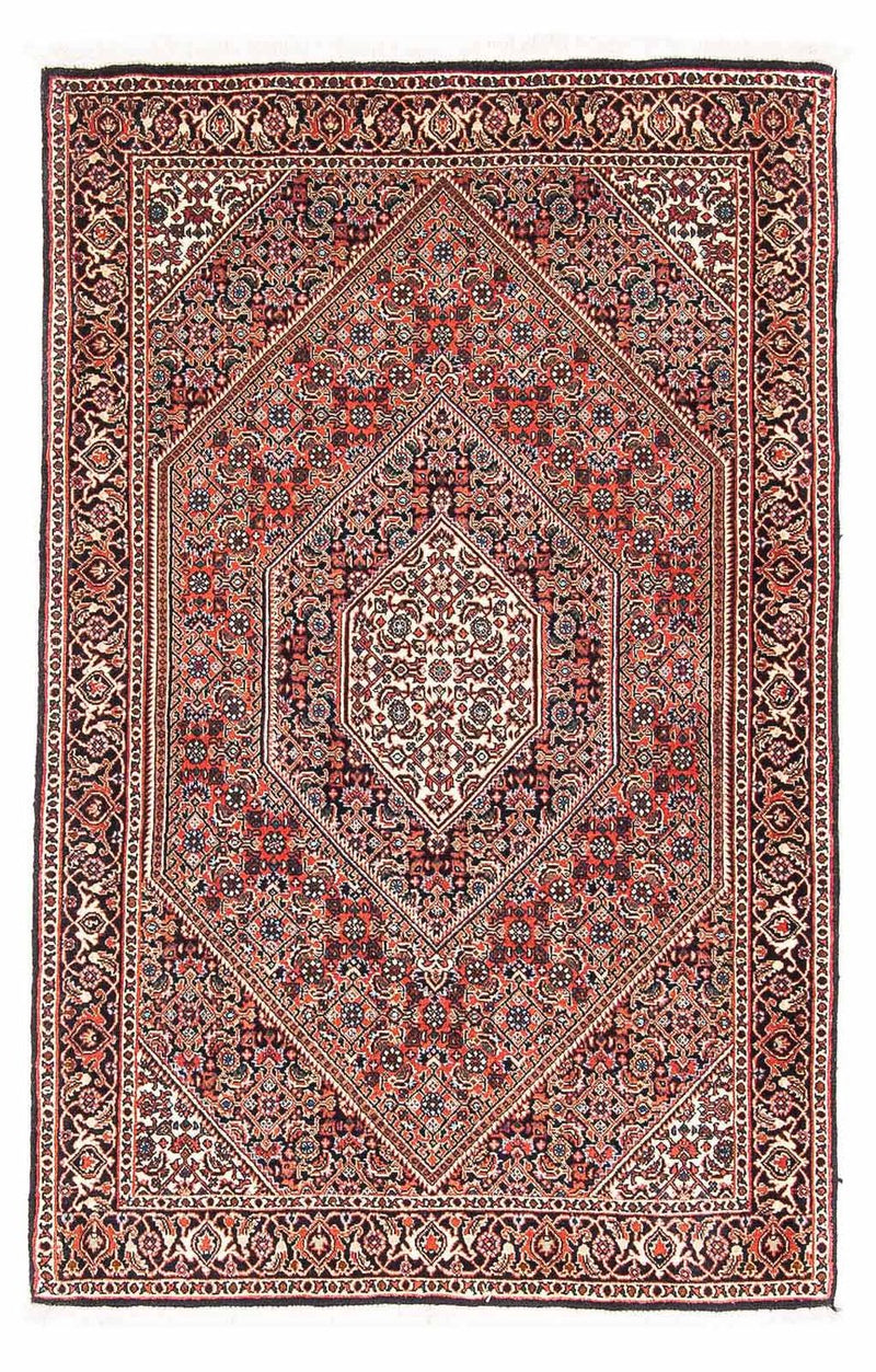 Tapis persan - Bidjar - 145 x 91 cm - rouge clair