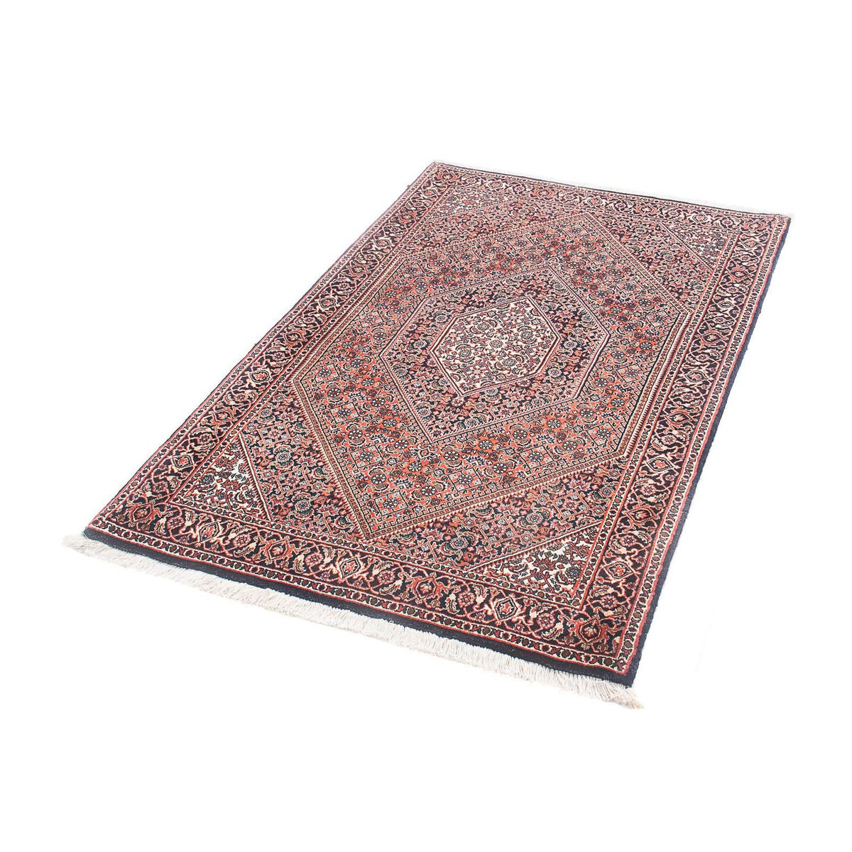 Tapis persan - Bidjar - 145 x 91 cm - rouge clair