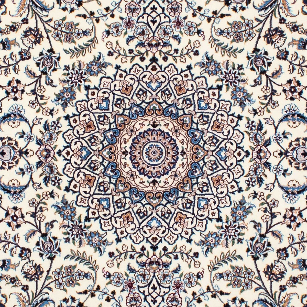 Tapis persan - Nain - Premium - 196 x 130 cm - beige