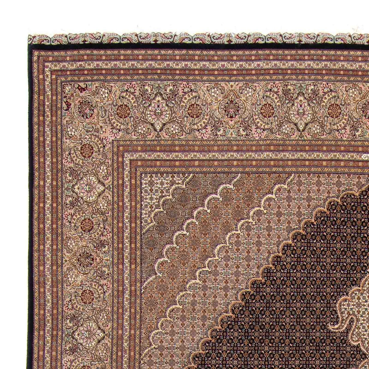 Tapis persan - Tabriz - 354 x 253 cm - marron clair