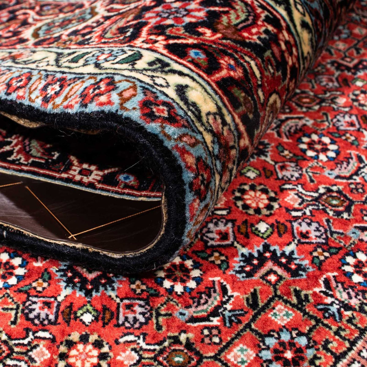 Tapis persan - Bidjar - 252 x 170 cm - rouge foncé