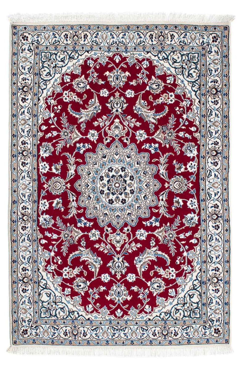 Tapis persan - Nain - Royal - 171 x 112 cm - rouge foncé