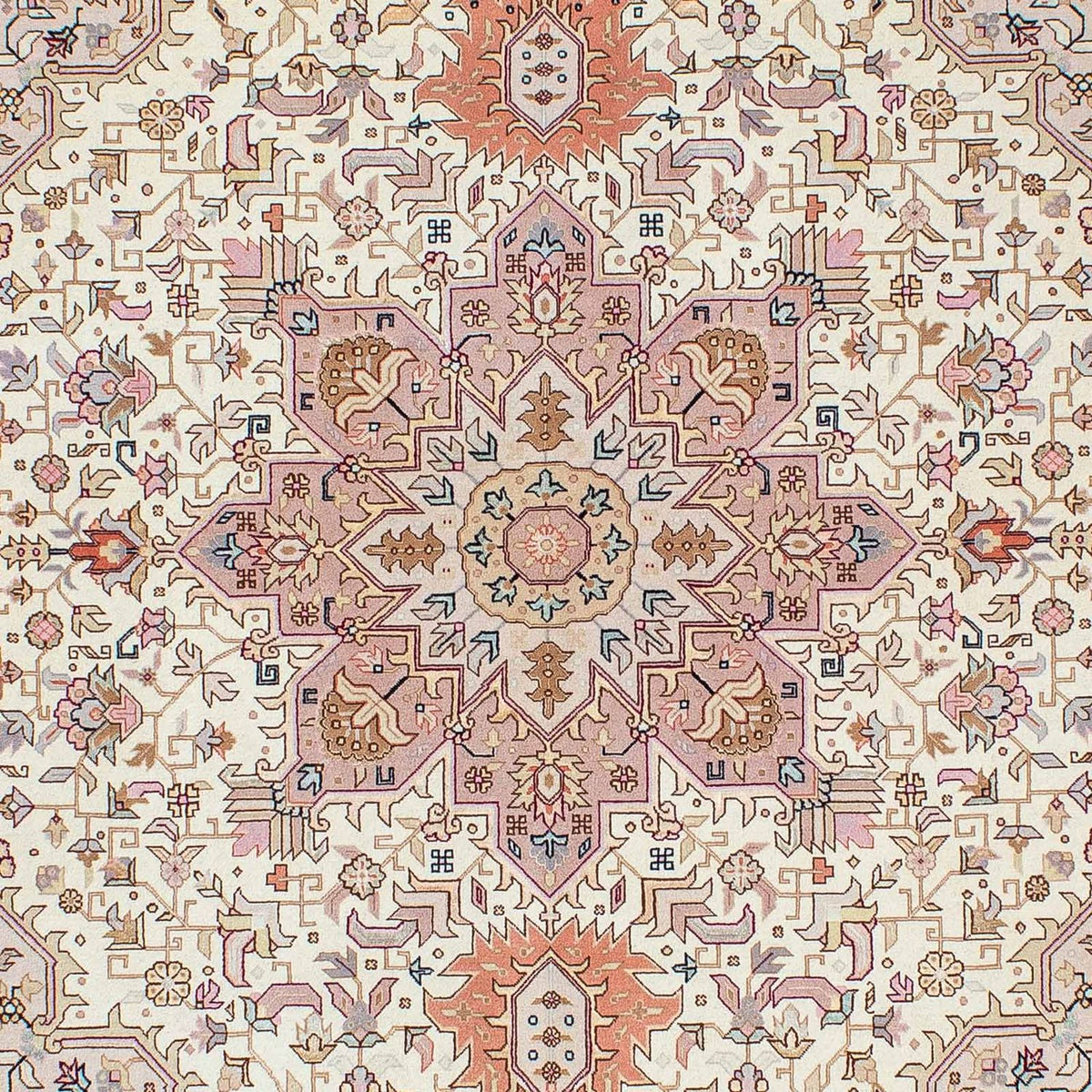 Tapis persan - Tabriz - Royal - 214 x 154 cm - beige