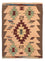 Tapis Kelim - Oriental - 158 x 120 cm - marron clair