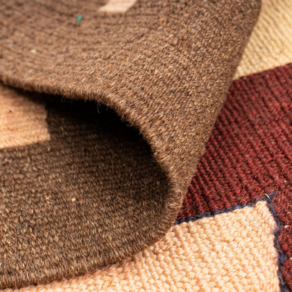 Tapis Kelim - Oriental - 158 x 120 cm - marron clair