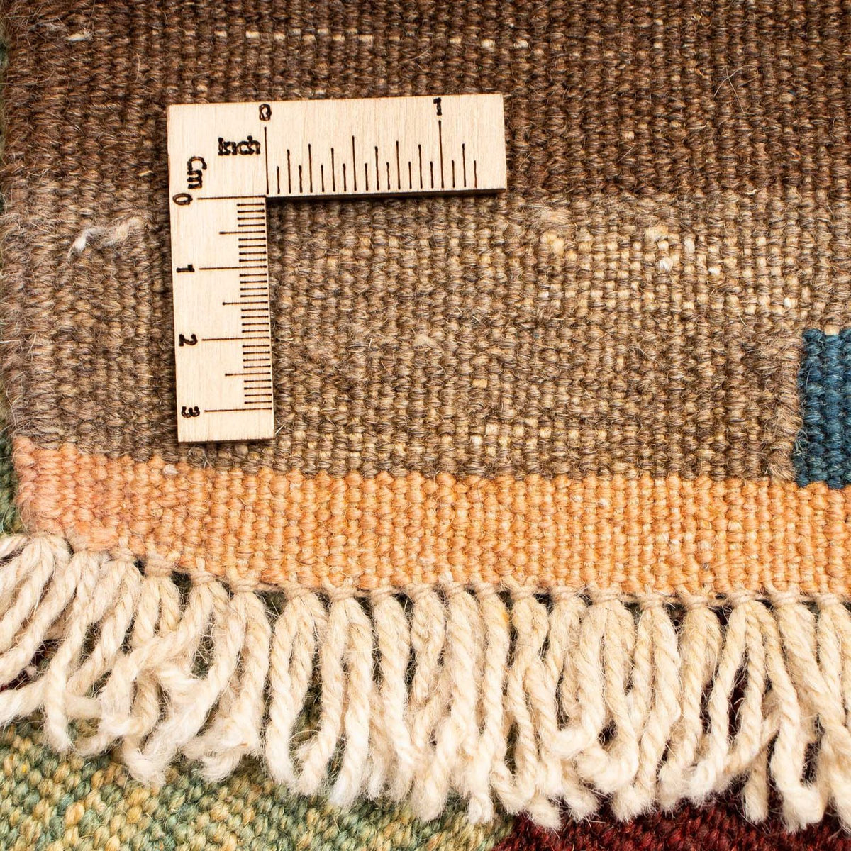 Tapis Kelim - Oriental - 158 x 120 cm - marron clair