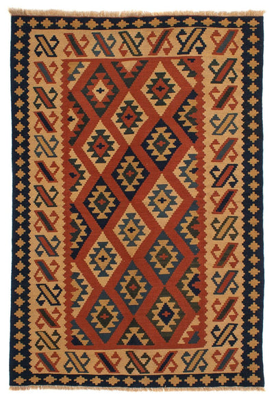 Kilim de Fars 149x210cm - marron