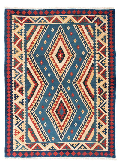 Kilim de Fars 152x193cm - bleu