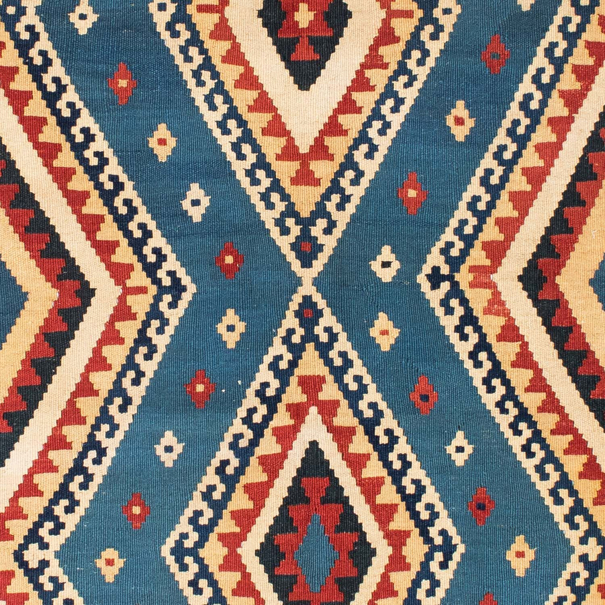 Tapis Kelim - Oriental - 193 x 152 cm - bleu