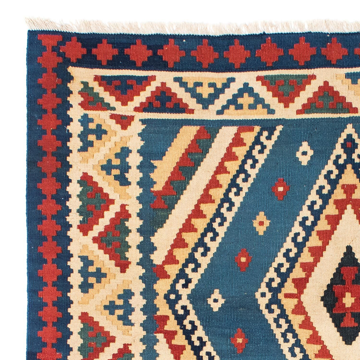 Tapis Kelim - Oriental - 193 x 152 cm - bleu