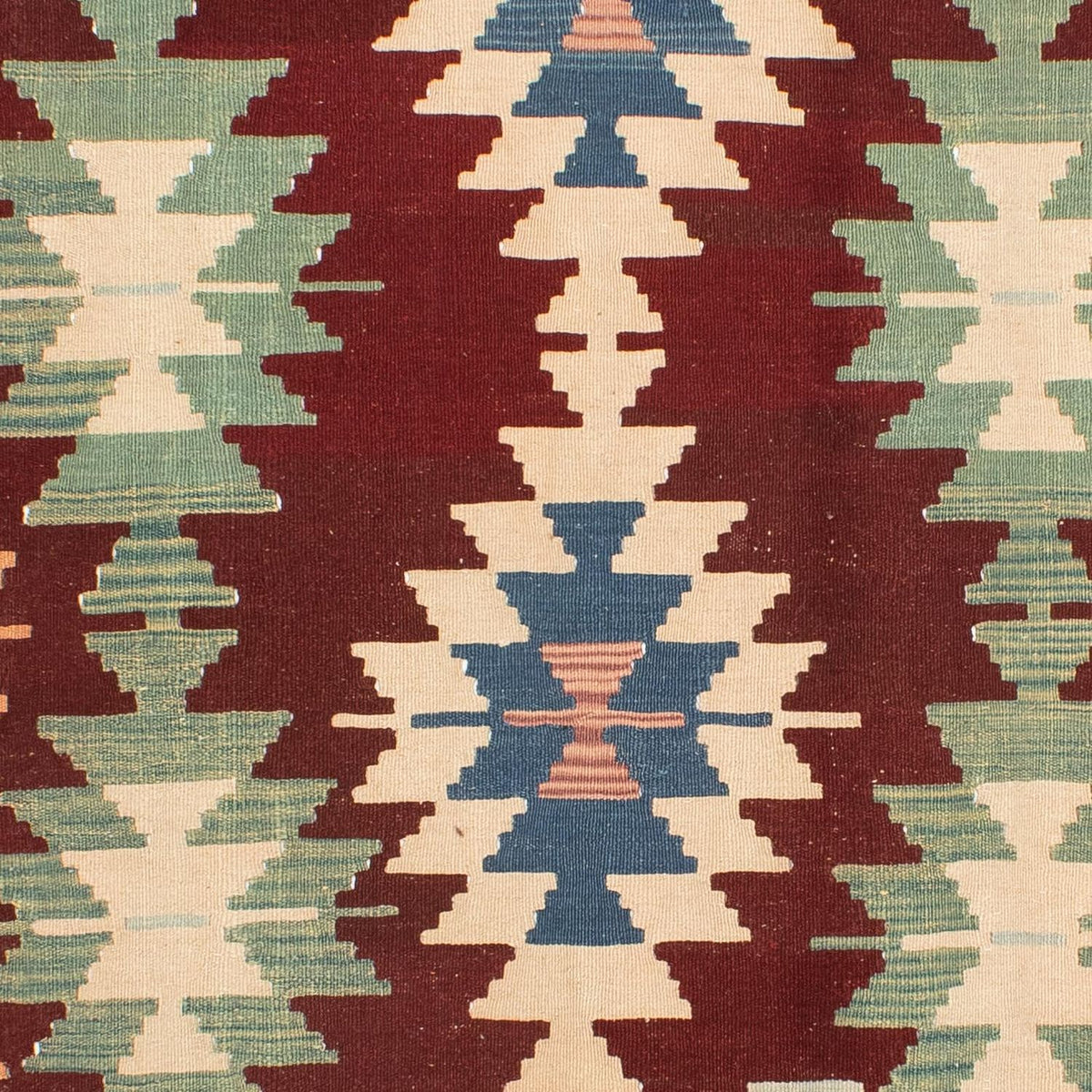 Tapis Kelim - Oriental - 265 x 190 cm - rouge foncé