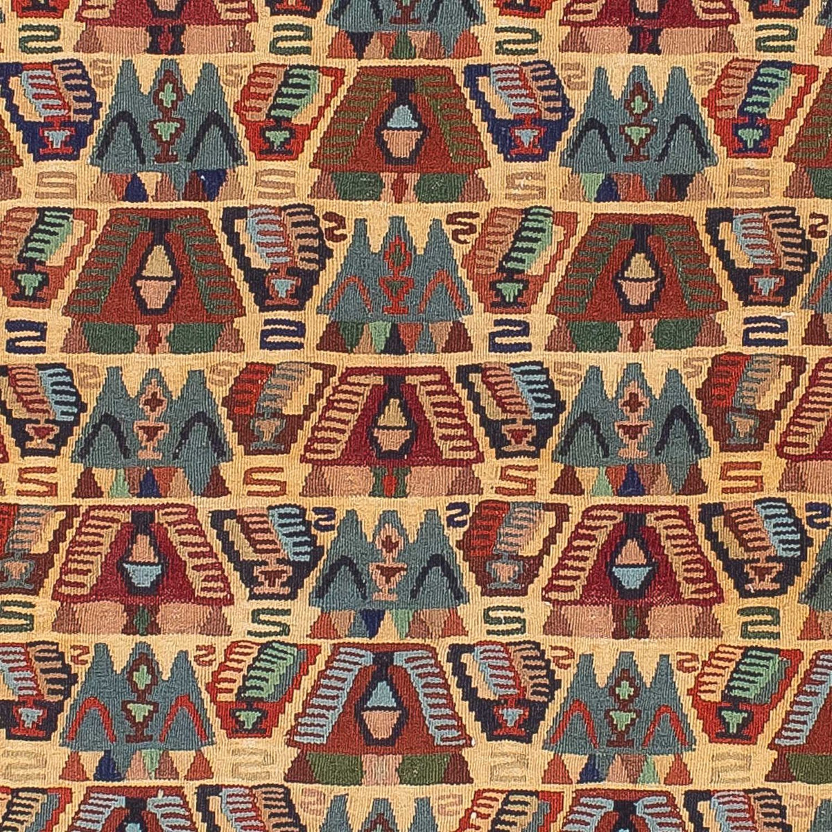 Tapis Kelim - Oriental - 158 x 108 cm - marron clair