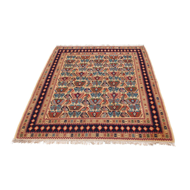 Tapis Kelim - Oriental - 158 x 108 cm - marron clair