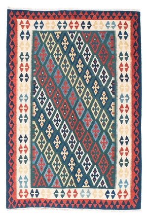 Tapis Kelim - Oriental - 193 x 131 cm - bleu