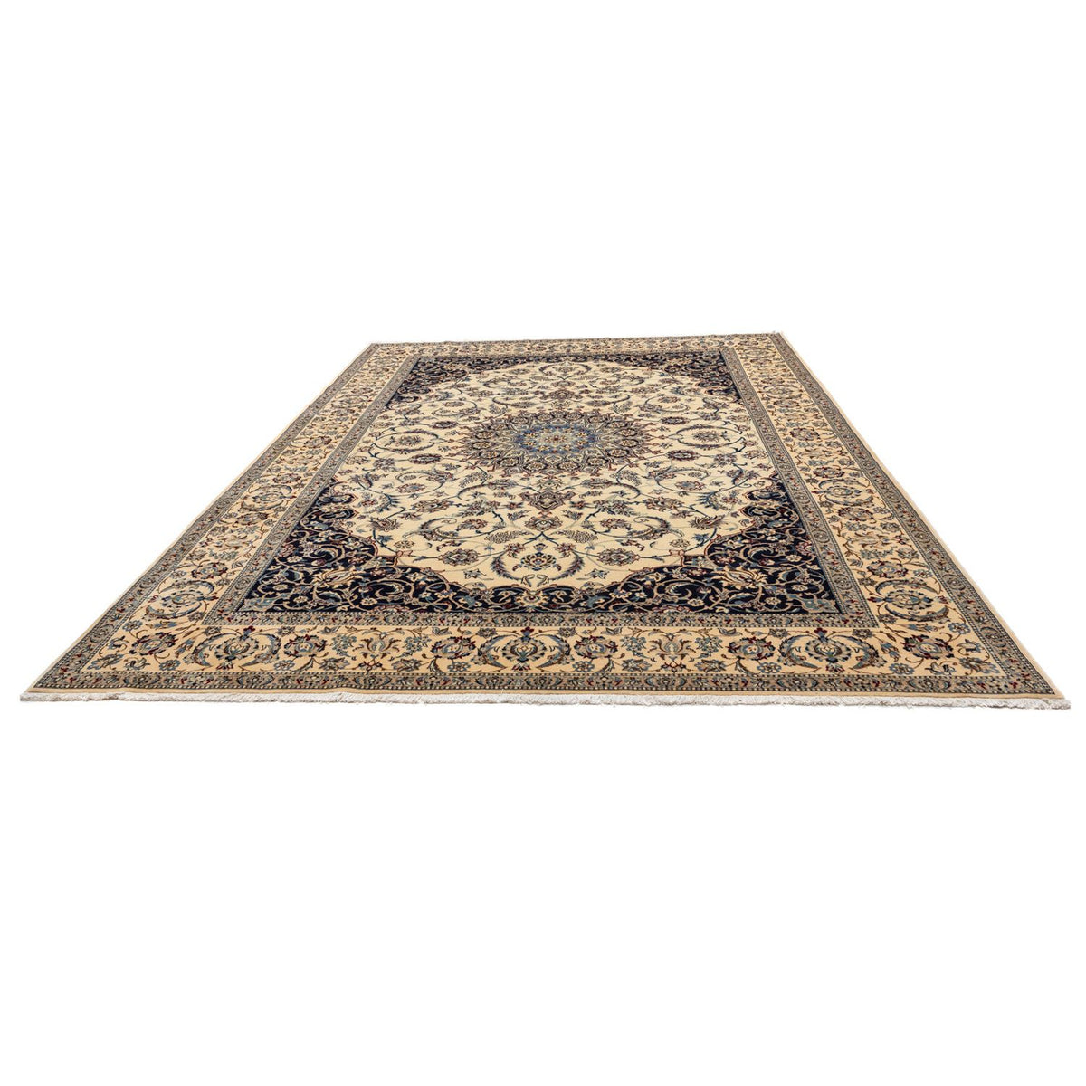 Tapis persan - Nain - Royal - 353 x 252 cm - beige foncé