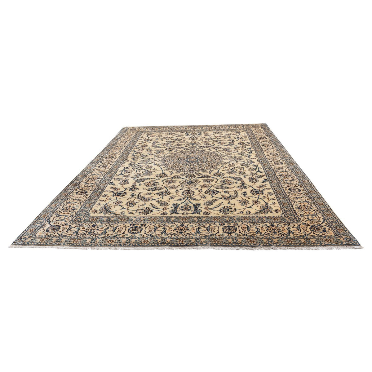Tapis persan - Nain - Royal - 338 x 247 cm - beige