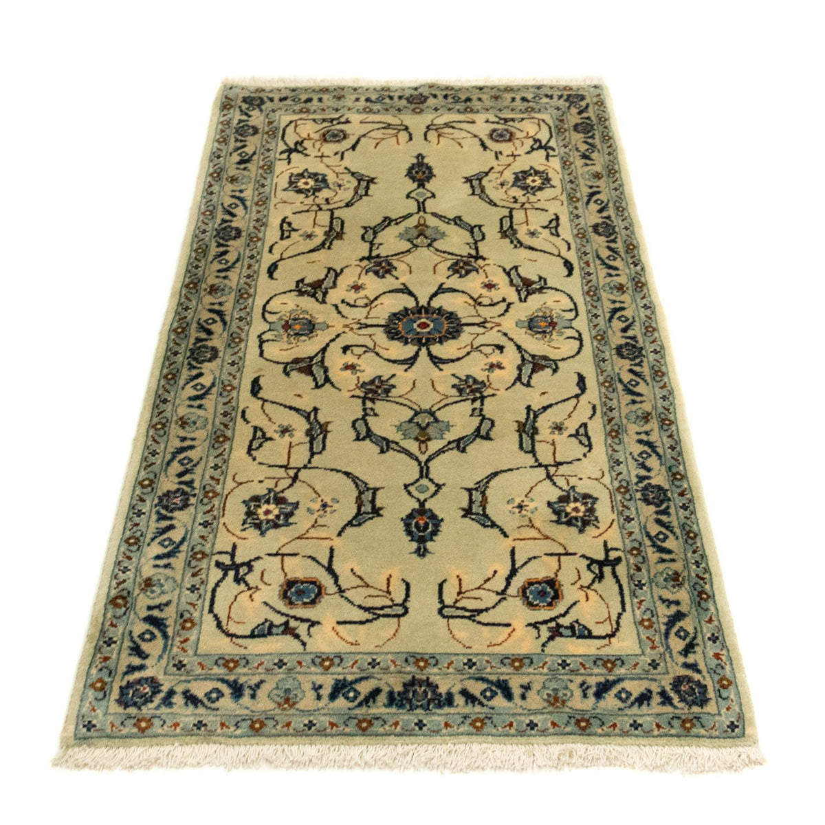 Tapis persan - Keshan - 138 x 69 cm - vert