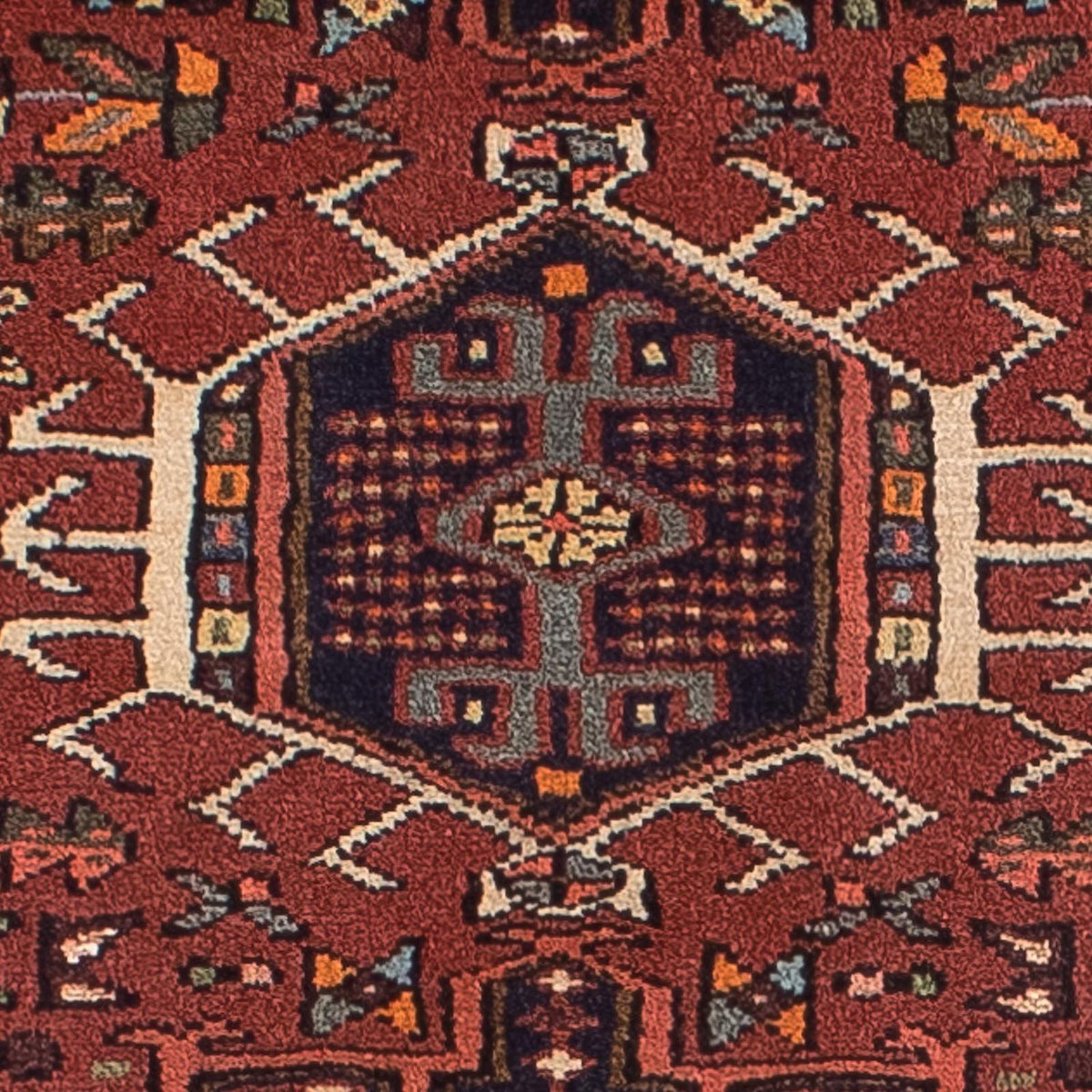 Tapis de couloir Tapis persan - Nomadic - 297 x 79 cm - rouge foncé