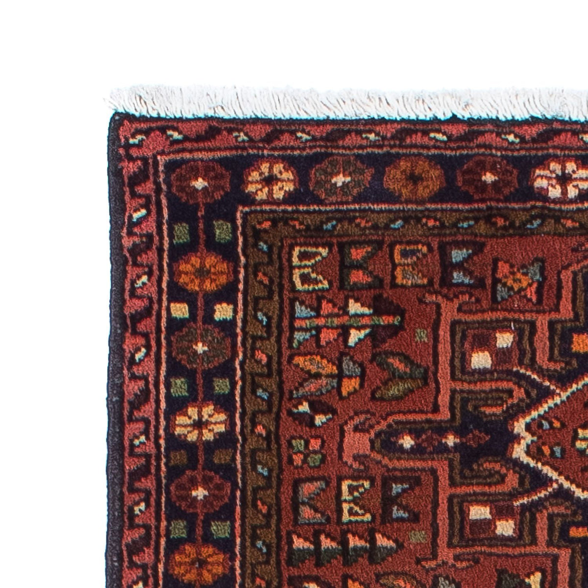 Tapis de couloir Tapis persan - Nomadic - 297 x 79 cm - rouge foncé