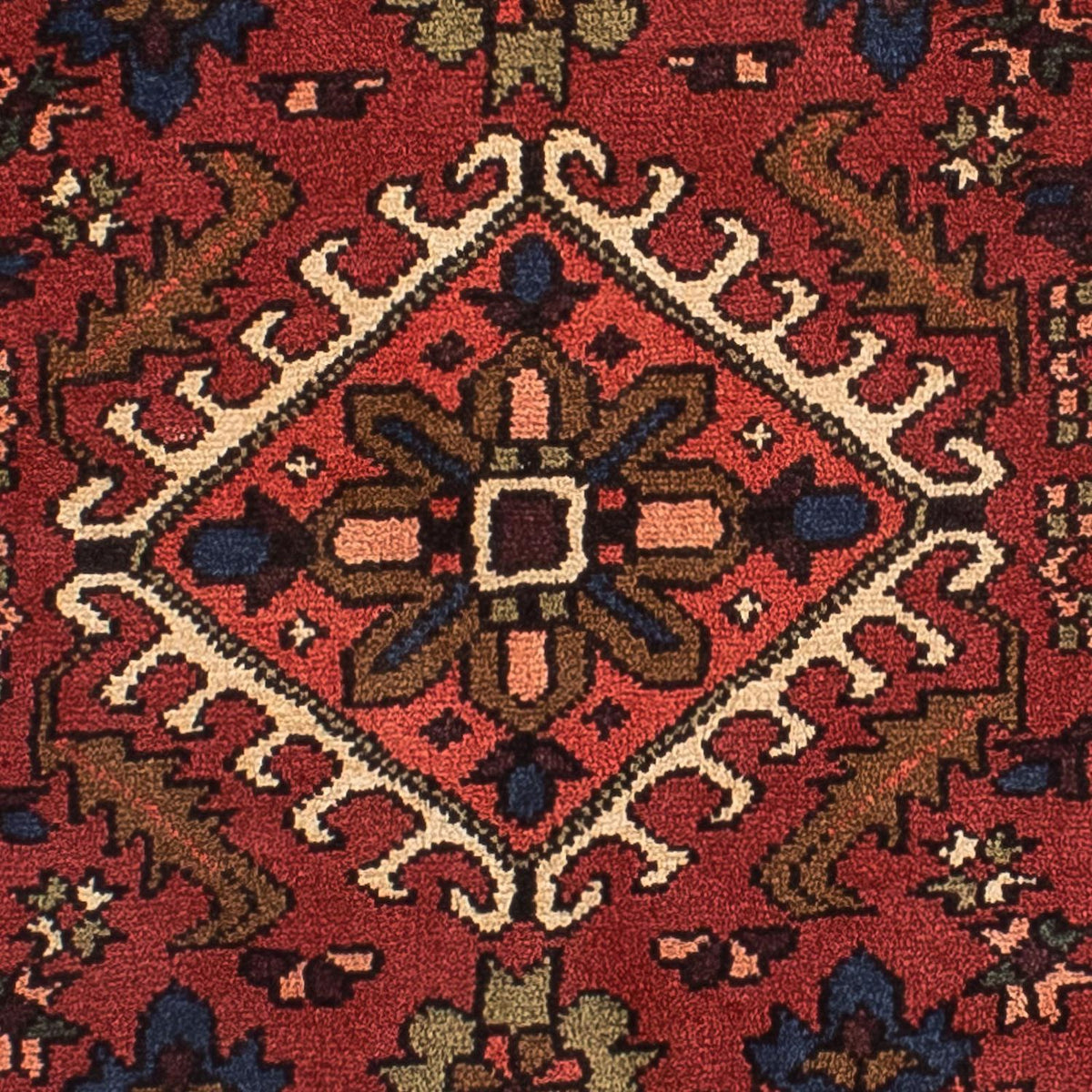 Tapis de couloir Tapis persan - Nomadic - 297 x 78 cm - rouge foncé