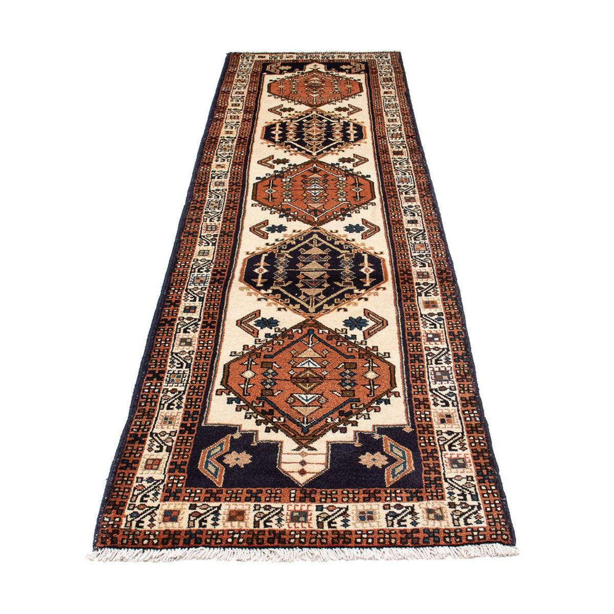 Tapis de couloir Tapis persan - Nomadic - 276 x 69 cm - beige