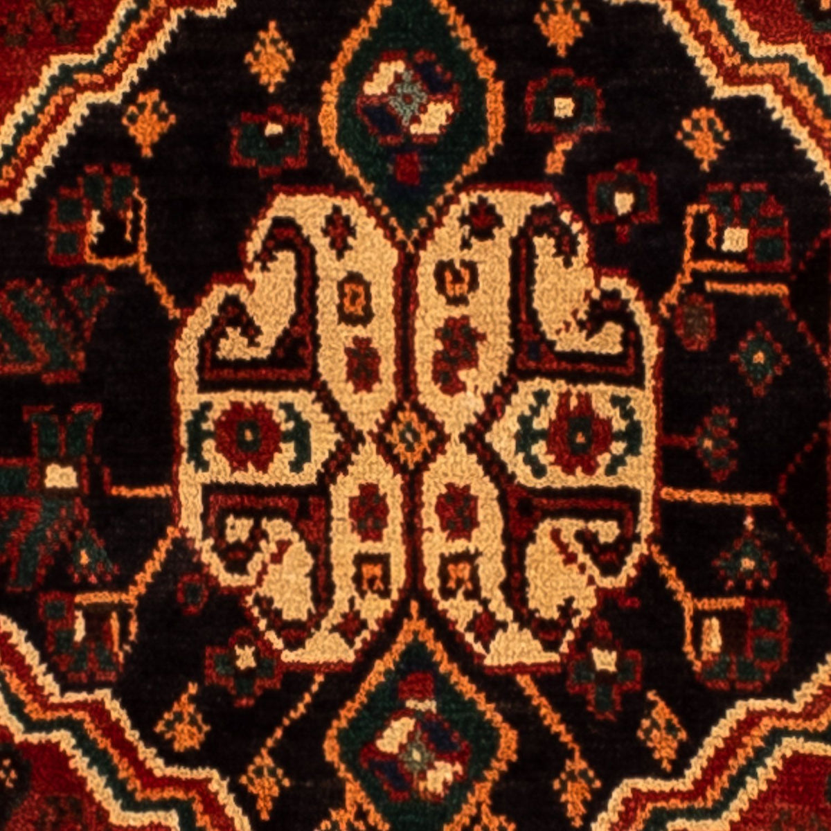 Tapis persan - Nomadic - 281 x 200 cm - rouge foncé