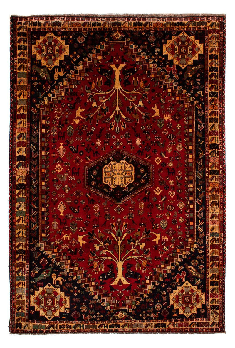 Tapis persan - Nomadic - 310 x 201 cm - rouge foncé