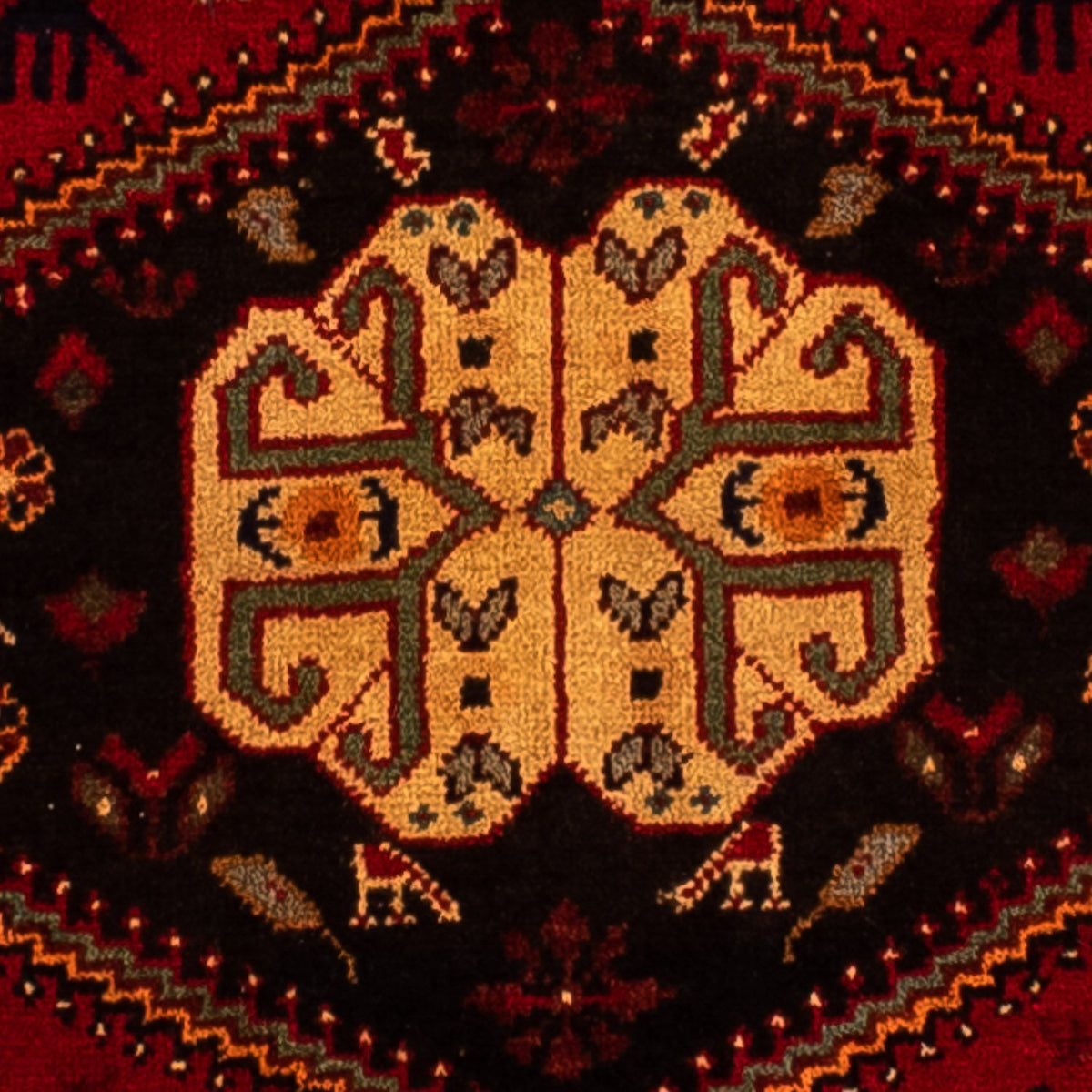 Tapis persan - Nomadic - 310 x 201 cm - rouge foncé