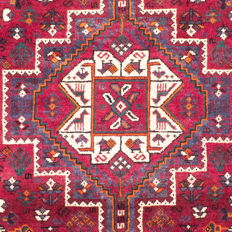Tapis persan - Nomadic - 153 x 118 cm - rouge foncé