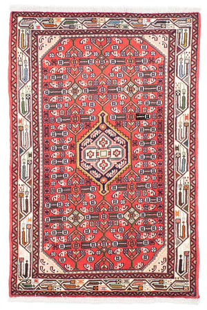 Tapis persan - Nomadic - 148 x 102 cm - rouge