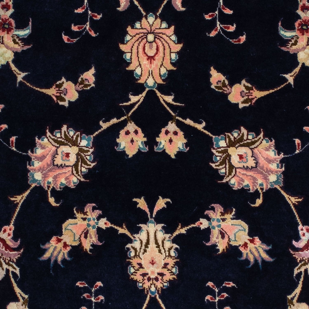 Tapis de couloir Tapis persan - Tabriz - Royal - 200 x 74 cm - bleu foncé