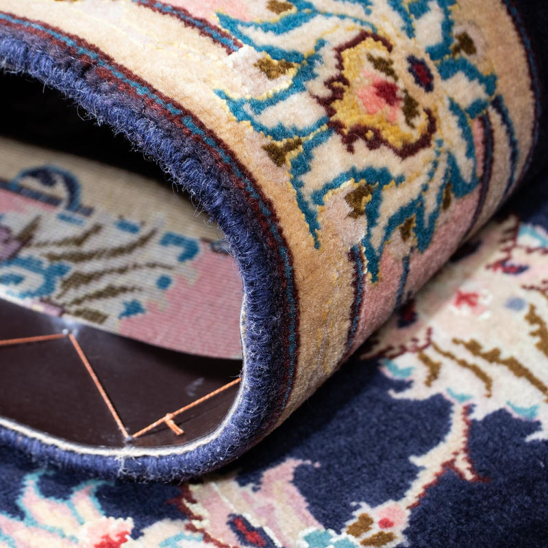 Tapis de couloir Tapis persan - Tabriz - Royal - 200 x 74 cm - bleu foncé