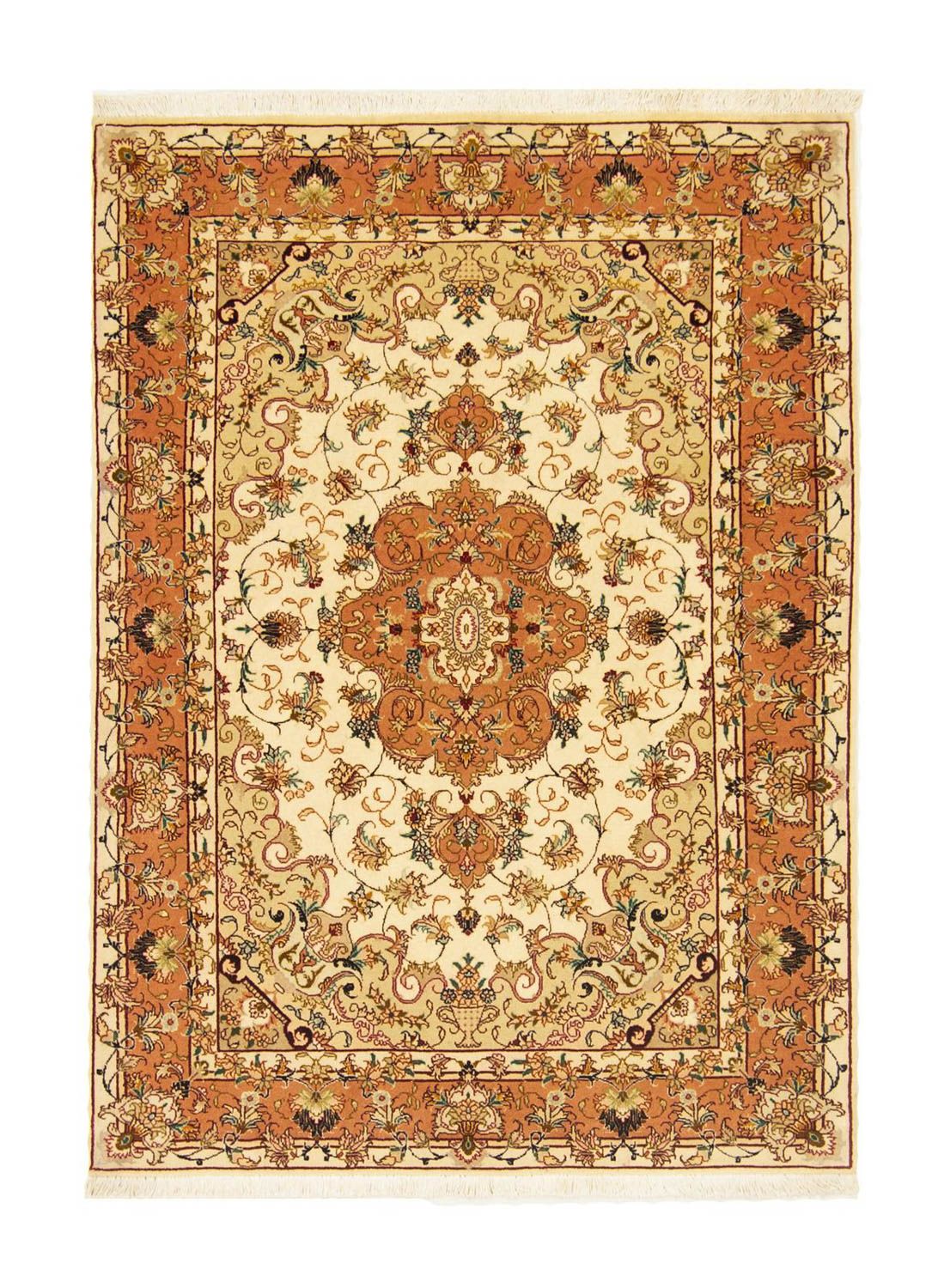 Tapis persan - Tabriz - Royal - 143 x 103 cm - beige