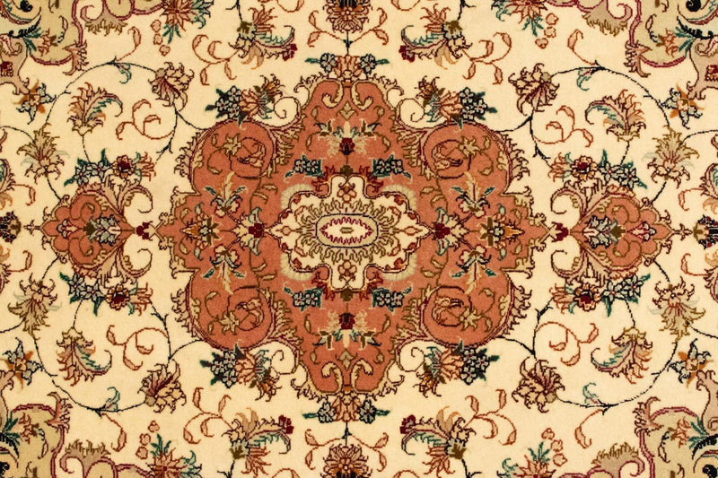 Tapis persan - Tabriz - Royal - 143 x 103 cm - beige