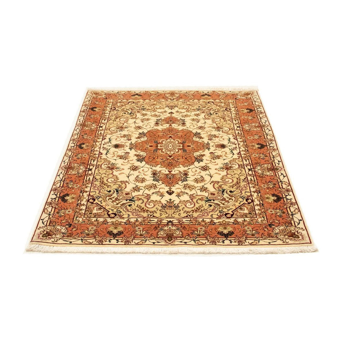 Tapis persan - Tabriz - Royal - 143 x 103 cm - beige