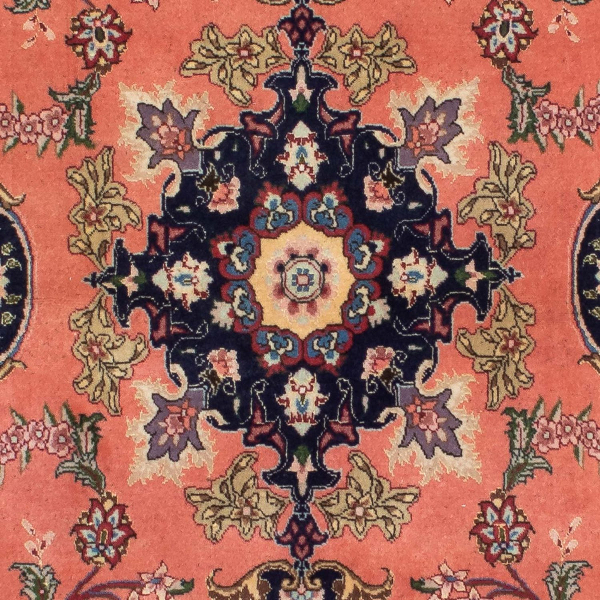 Tapis de couloir Tapis persan - Tabriz - Royal - 206 x 82 cm - rouille