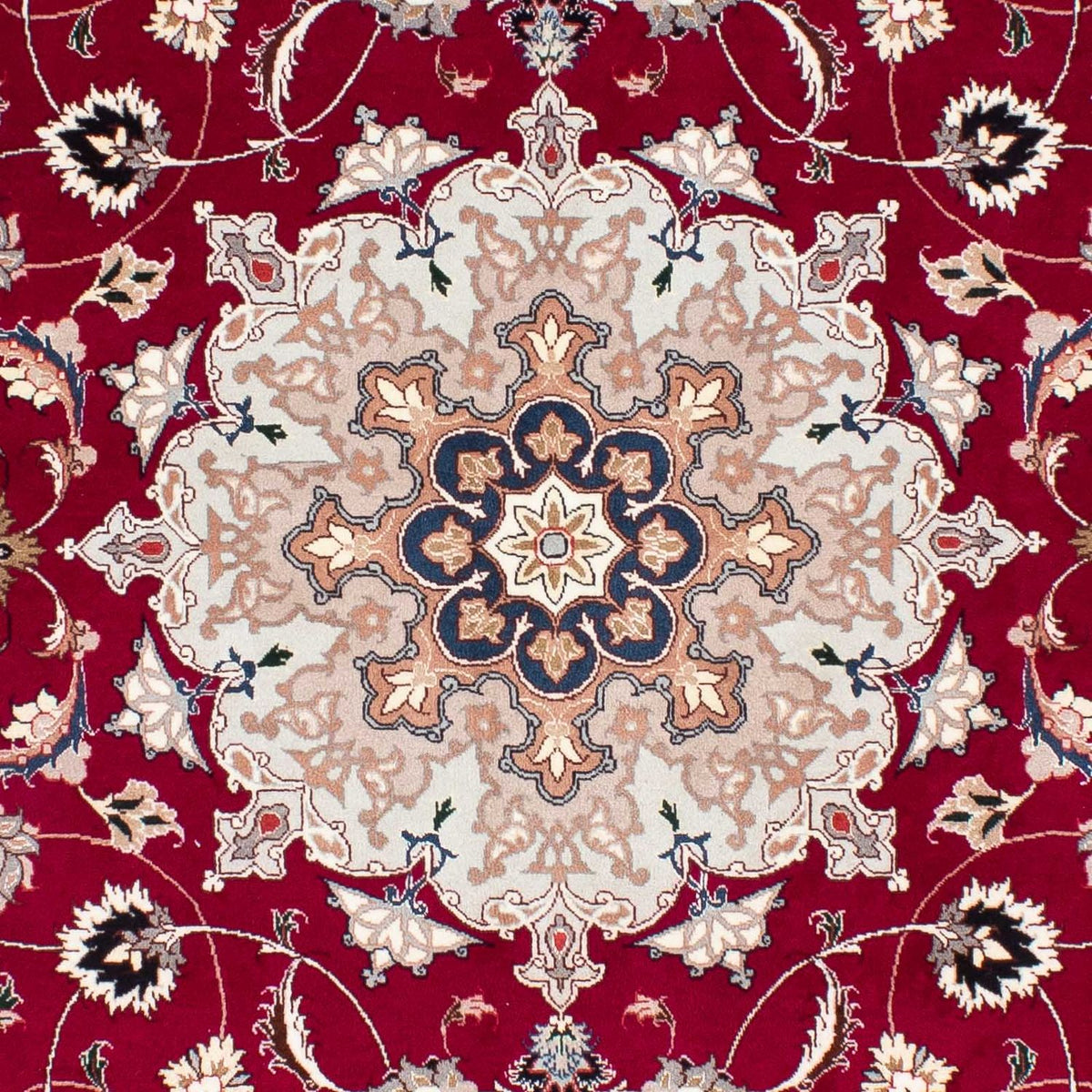 Tapis persan - Tabriz - Royal - 238 x 166 cm - rouge foncé