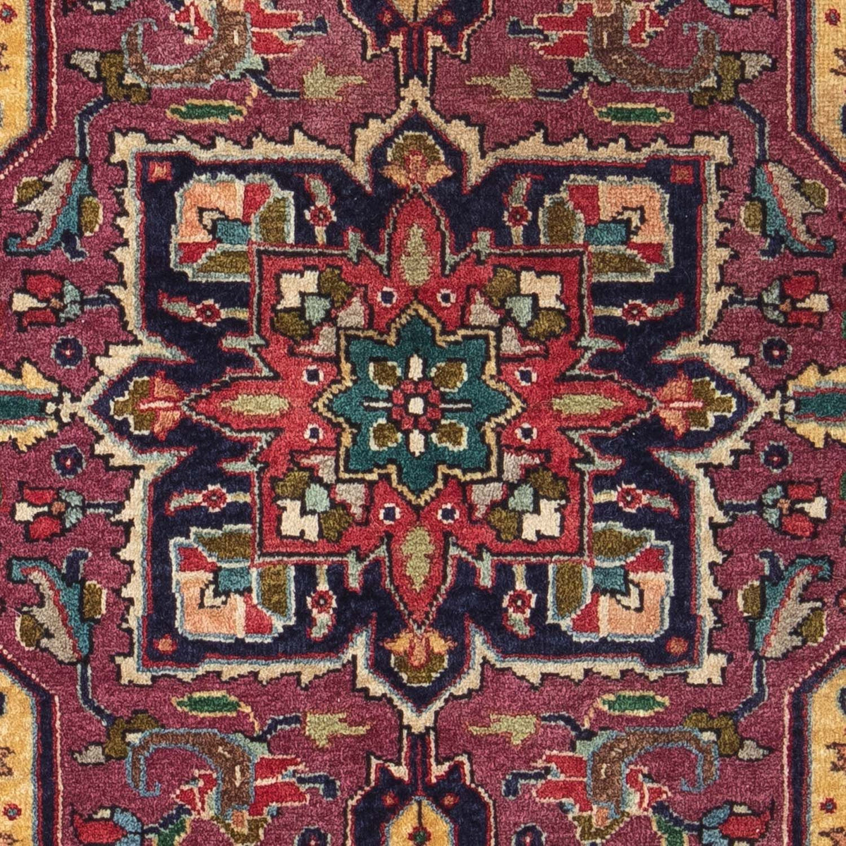 Tapis persan - Tabriz - 84 x 60 cm - bleu foncé